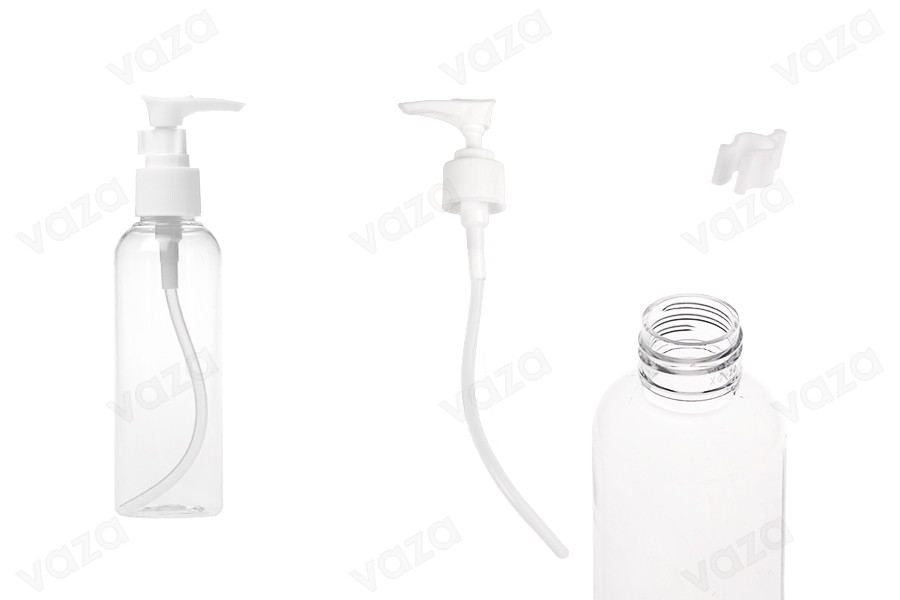 Bouteille PET de 150 ml avec pompe pour shampooing en lot de 12 pièces Bouteille PET de 150 ml avec pompe pour shampooing en lot de 12 pièces-εικόνα_προϊοντική