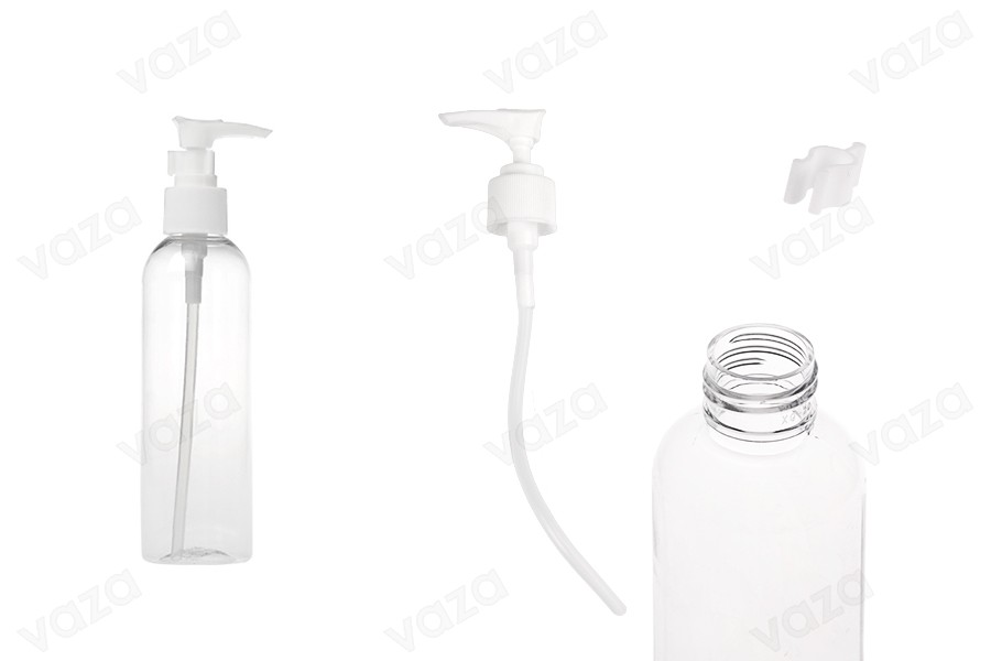 PET-Flasche 180ml mit Pumpe für Schampoo in einer Packung mit 12 Stücken PET-Flasche 180ml mit Pumpe für Schampoo in einer Packung mit 12 Stücken-produktbild