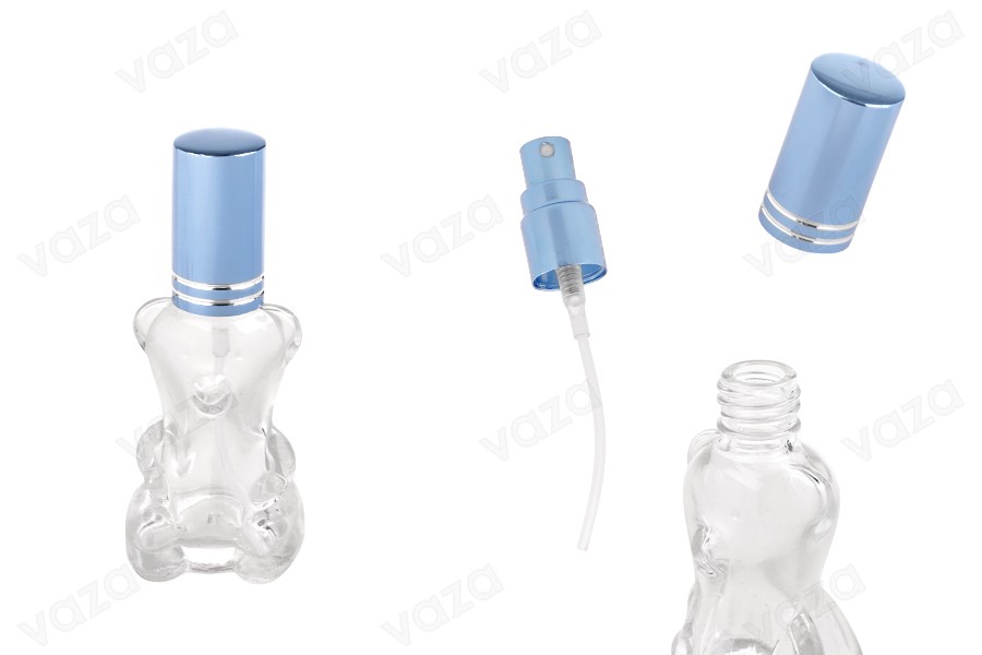 Spruzzatore da 10 ml a forma di orsetto per profumi, ideale per bomboniere di battesimo.-εικόνα_προϊοντική