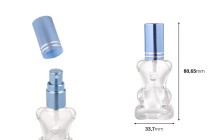 Spruzzatore da 10 ml a forma di orsetto per profumi, ideale per bomboniere di battesimo.-εικόνα_διαστάσεις