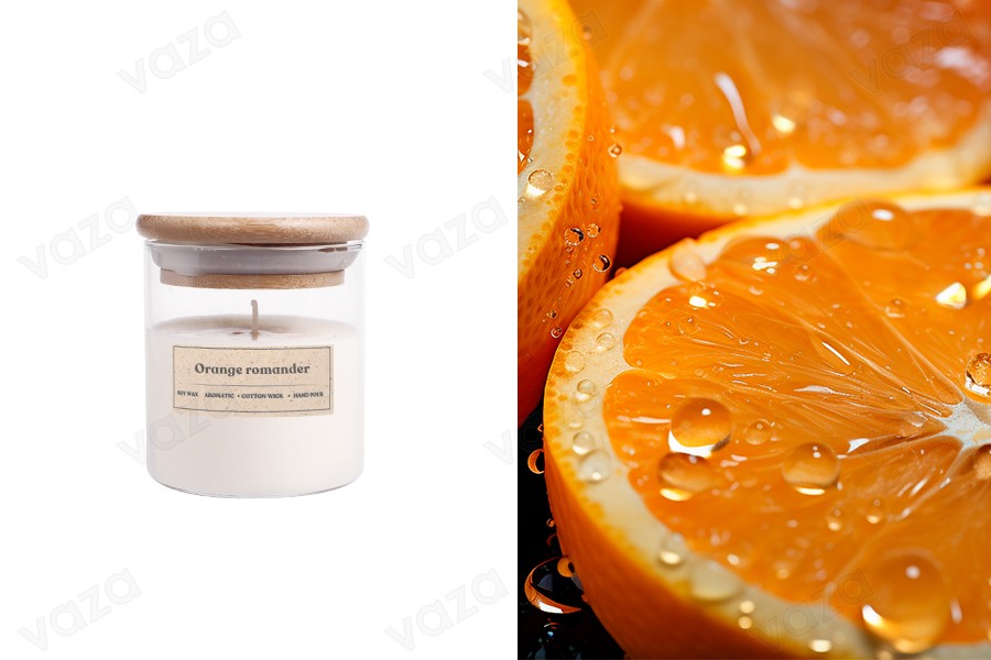 Orange romander scented soy candle with cotton wick (110gr) Orange romander scented soy candle with cotton wick (110gr)-image_product