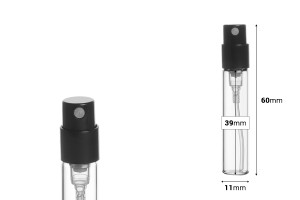 Flacon en verre de 2,5 ml pour testeur de parfums-εικόνα_διαστάσεις