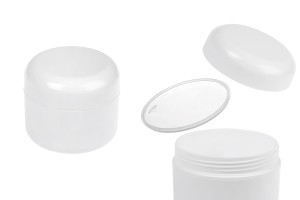 Plastikdose 200ml weiß, doppelt mit Plastikdichtung-εικόνα_προϊοντική