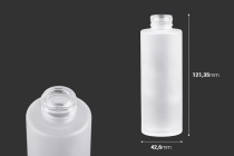 Bottiglia in vetro sabbiato 100 ml per creme e oli PP 24 Bottiglia in vetro sabbiato 100 ml per creme e oli PP 24