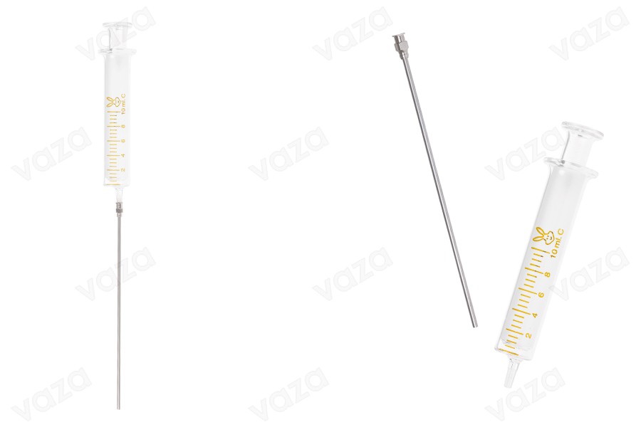 Seringue en verre de 10 ml avec aiguille en métal Seringue en verre de 10 ml avec aiguille en métal-εικόνα_προϊοντική