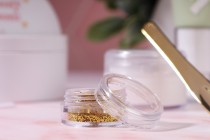 Βαζάκι ακρυλικό 5 ml διάφανο με καπάκι - 12 τμχ-εικόνα_σύνθεση