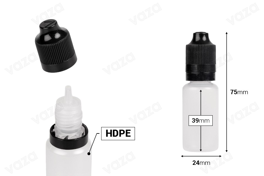 Μπουκαλάκι πλαστικό 15 ml με καπάκι CRC και dropper για ηλεκτρονικό τσιγάρο - 50 τμχ-εικόνα_διαστάσεις