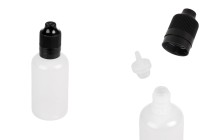 Μπουκαλάκι πλαστικό 50 ml με καπάκι CRC και dropper για ηλεκτρονικό τσιγάρο - 50 τμχ-εικόνα_προϊοντική