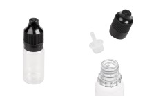 Μπουκαλάκι πλαστικό 10 ml με καπάκι CRC και πλαστικό dropper για ηλεκτρονικό τσιγάρο - 50 τμχ-εικόνα_προϊοντική
