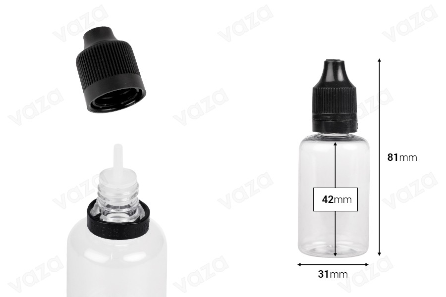 Μπουκαλάκι πλαστικό 30 ml με καπάκι CRC και πλαστικό dropper για ηλεκτρονικό τσιγάρο - 50 τμχ Μπουκαλάκι πλαστικό 30 ml με καπάκι CRC και πλαστικό dropper για ηλεκτρονικό τσιγάρο - 50 τμχ-εικόνα_διαστάσεις