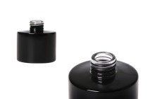 Bottiglia di vetro cilindrica da 100 ml di colore nero, adatta per profumatori d'ambiente.-immagine_prodotto