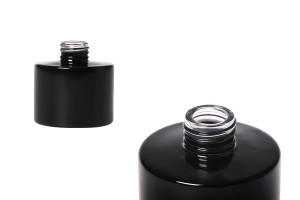 Zylindrische Glasflasche 100 ml in schwarzer Farbe geeignet für aromatische Räume aromatic-produktbild