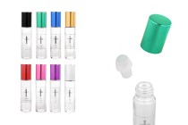 Roll-on en verre de 10 ml transparent avec impression argentée Roll-on en verre de 10 ml transparent avec impression argentée-photo_produit