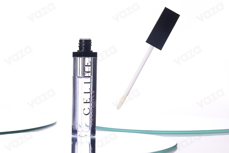 Lipglosshülse 8ml mit schwarzem Deckel - 6 Stück-bildgruppe