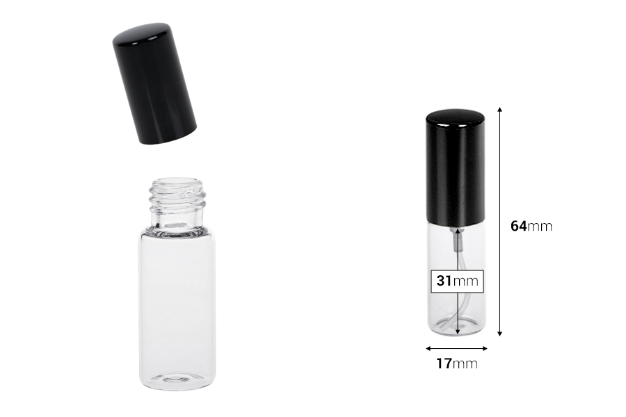 Μπουκαλάκια 5 ml με σπρέι για αρώματα γυάλινο με καπάκι αλουμινίου Μπουκαλάκια 5 ml με σπρέι για αρώματα γυάλινο με καπάκι αλουμινίου-εικόνα_διαστάσεις