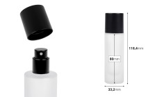 Sandgestrahlter Parfümflakon, 30 ml, mit Sprühkopf und Verschluss in verschiedenen matten Farben Sandgestrahlter Parfümflakon, 30 ml, mit Sprühkopf und Verschluss in verschiedenen matten Farben-bildabmessungen