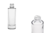 Bottiglia 30 ml in vetro trasparente con collo 18/415