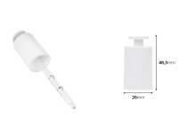 Tappo contagocce di lusso in bianco o nero con pulsante-dimensioni_immagine