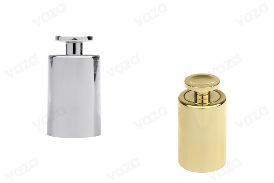 Luxuriöser Tropfverschluss in Gold- oder Silberfarbe mit Knopf Luxuriöser Tropfverschluss in Gold- oder Silberfarbe mit Knopf-produktbild