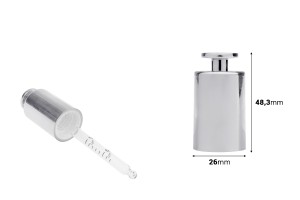 Kapak luksoz me pikatore në ngjyrë ari ose argjendi me buton-εικόνα_διαστάσεις