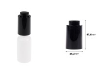 Tappo in alluminio con pulsante per contagocce da 5 a 100 ml-dimensioni_immagine