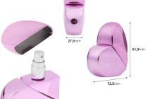 Flacone di profumo a forma di cuore da 25 ml-dimensioni_immagine