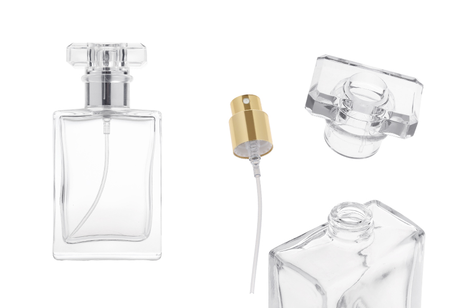 Clear glass perfume bottle 30 ml with spray and cap-image_product