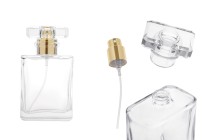 Flacon de parfum en verre transparent de 50 ml avec vaporisateur et bouchon-photo_produit