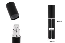 Glass bottle with 5 ml perfume spray in an aluminum case in various colors Glass bottle with 5 ml perfume spray in an aluminum case in various colors-image_dimensions