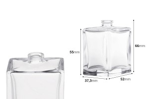 Parfümflasche aus Glas, 50 ml, mit 15 mm Halsbördelung-bildabmessungen