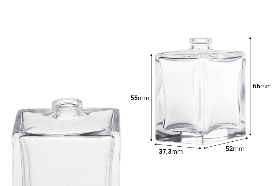 Γυάλινο μπουκάλι αρωμάτων 50 ml με στόμιο crimp 15 mm Γυάλινο μπουκάλι αρωμάτων 50 ml με στόμιο crimp 15 mm -εικόνα_διαστάσεις