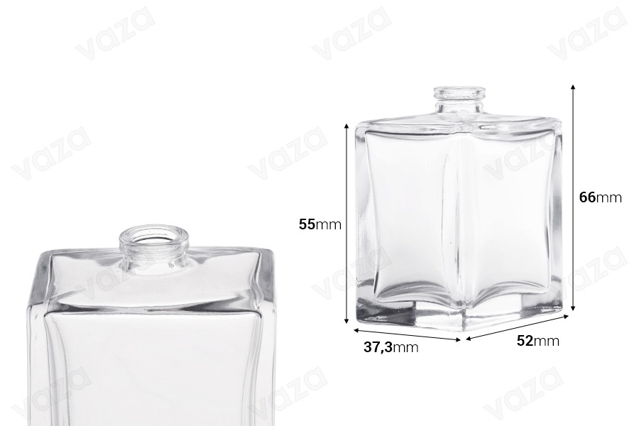 Flacon de parfum en verre de 50 ml avec col à sertir de 15 mm Flacon de parfum en verre de 50 ml avec col à sertir de 15 mm-εικόνα_διαστάσεις