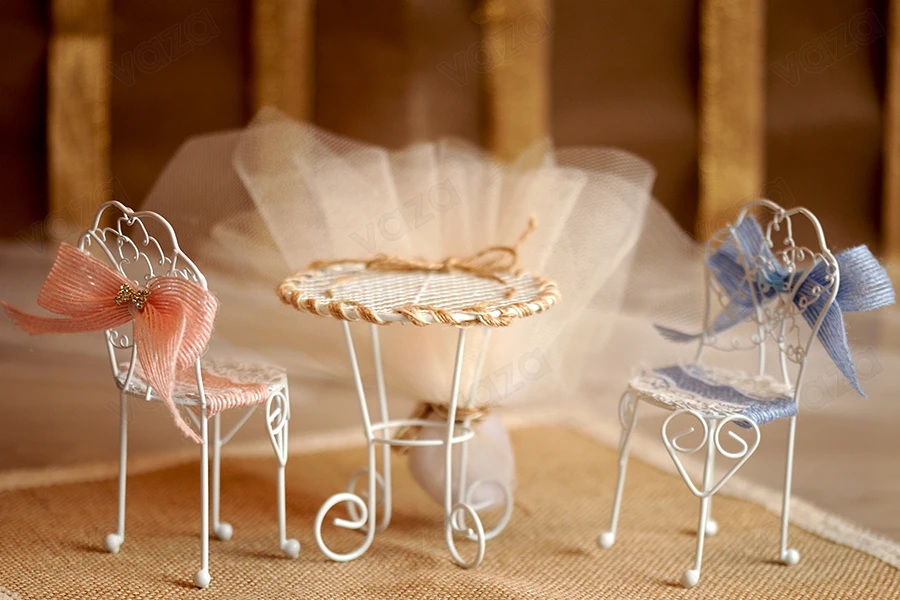 Chaise métallique décorative, miniature 60x140 mm pour création de bonbonnière-photo_groupe