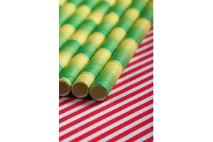 Paper straws 197x6 mm - ecological - 25 pcs-5