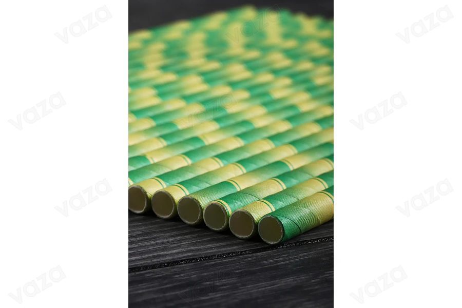 Καλαμάκια χάρτινα 197x6 mm οικολογικά - 25 τμχ-εικόνα_σύνθεση