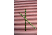 Καλαμάκια χάρτινα 197x6 mm οικολογικά - 25 τμχ