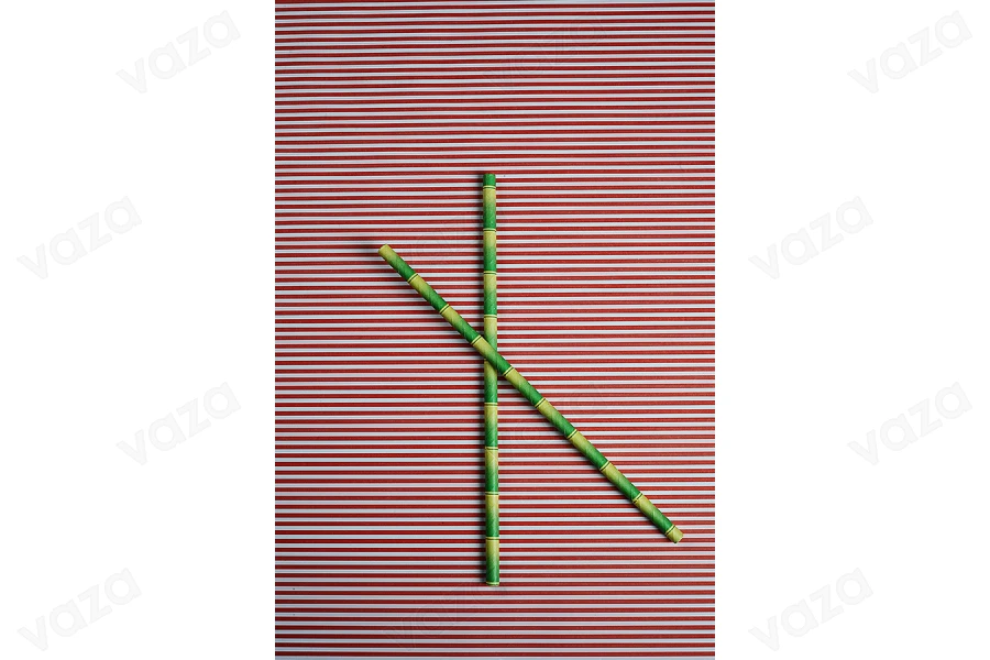 Καλαμάκια χάρτινα 197x6 mm οικολογικά - 25 τμχ-εικόνα_σύνθεση