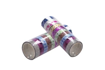 Ταινία αυτοκόλλητη για διακόσμηση και χειροτεχνίες - 10 τμχ (ρολά) mix color-εικόνα_προϊοντική