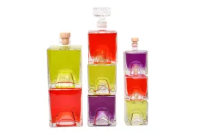 500ml square glass bottle for olive oil and spirits-3