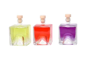 500ml square glass bottle for olive oil and spirits-2