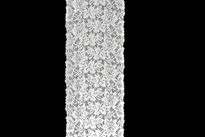 Dentelle en nylon élastique souple d’une largeur de 210 mm - 10 mètres/pièce-1