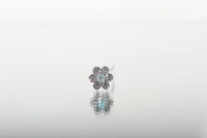 Épingle décorative en métal avec strass en forme de marguerite (largeur 11 mm) - 20pcs-3