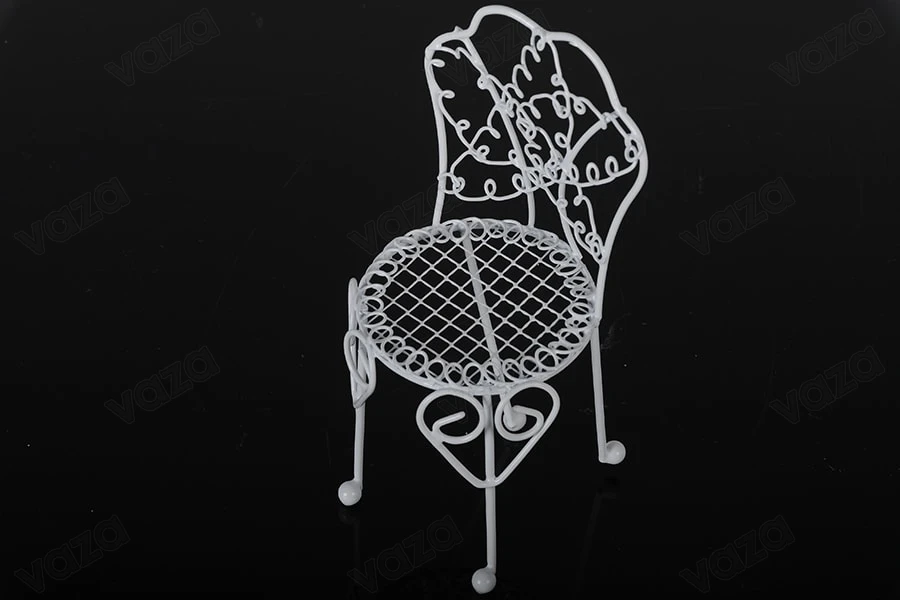 Chaise métallique décorative, miniature 60x140 mm pour création de bonbonnière-photo_produit