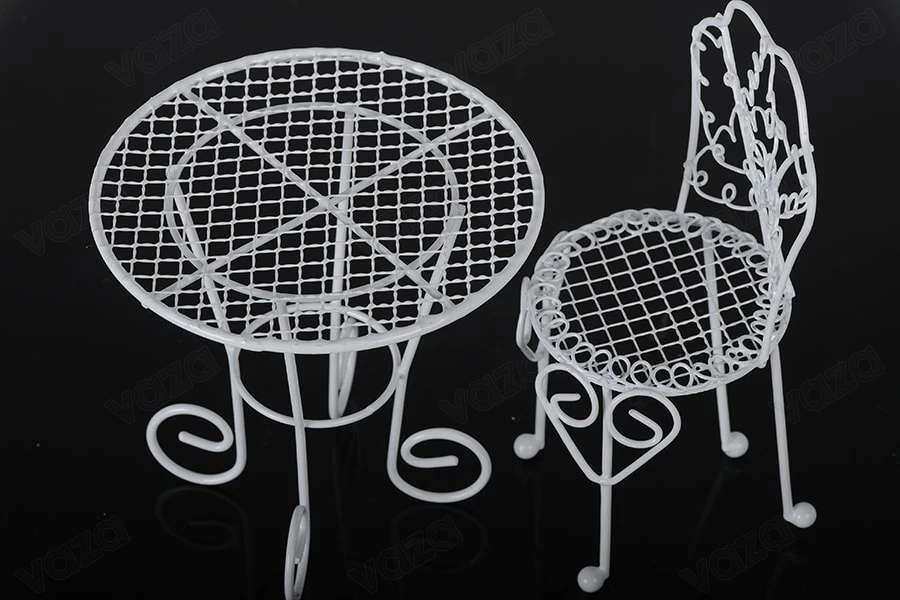 Chaise métallique décorative, miniature 60x140 mm pour création de bonbonnière-photo_dimensions