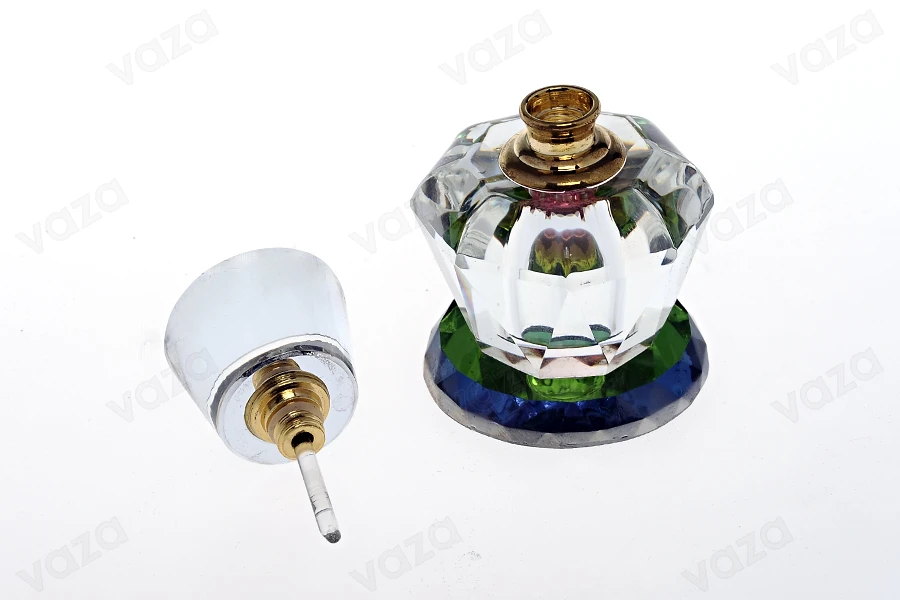 Kristall-Flakon 6ml mit Kristall-Deckel und Nadel-produktbild