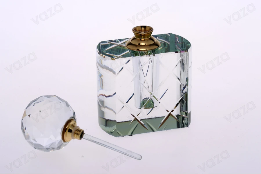 Μπουκαλάκι κρυστάλλινο 10ml με κρυστάλλινο καπάκι και βελόνα-