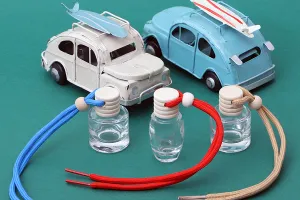 10 ml Flasche für ovales Autoparfüm mit Holzdeckel - 25 Stk-5