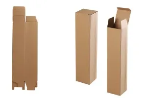 Boîte en papier kraft 82 x 80 x 372 mm - 20 pcs