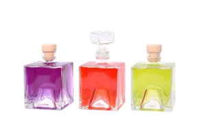 500ml square glass bottle for olive oil and spirits-4