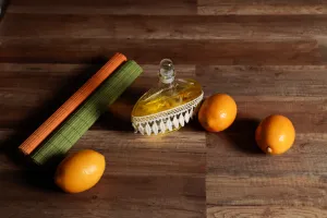Bouteille de 200 ml en verre de forme ovale-5